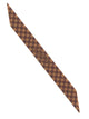 Thin Saddle Brown Checkered